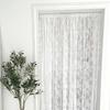 1Pc Door Curtains Vintage Lace Curtain Tulle Room Partition Screen Washable Polyester Home Decoration Clear Privacy
