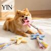 Star Shaped Dog Toys Chew Toy, Bite Resistant Pet Boredom Toy Puppy Teething with Braided Cloth Strip, Aggressive Chewer Teeth Cleaning