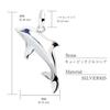 [Sears] Hawaiian Jewelry Pendant Top for Men and Women, Dolphin Design, Sterling Silver 925 sp01-0023