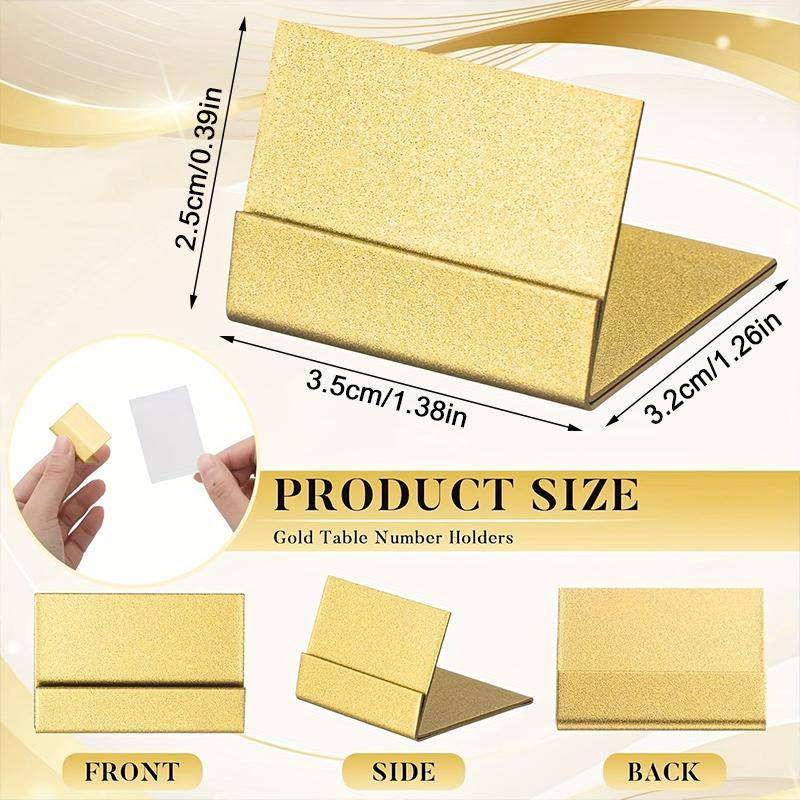 6PC Golden Silver Party Supplies Event Seating Solution Weddings Place Card Holders Stylish 2 Colors