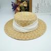 Внешняя торговля Французский Ретро Японская Соломенная Шляпа-Цилиндр с Плоской Тульей Мужская и Женская Летняя Панама Соломенная Шляпа с Широкими Полями Защита от Солнца Пляжная