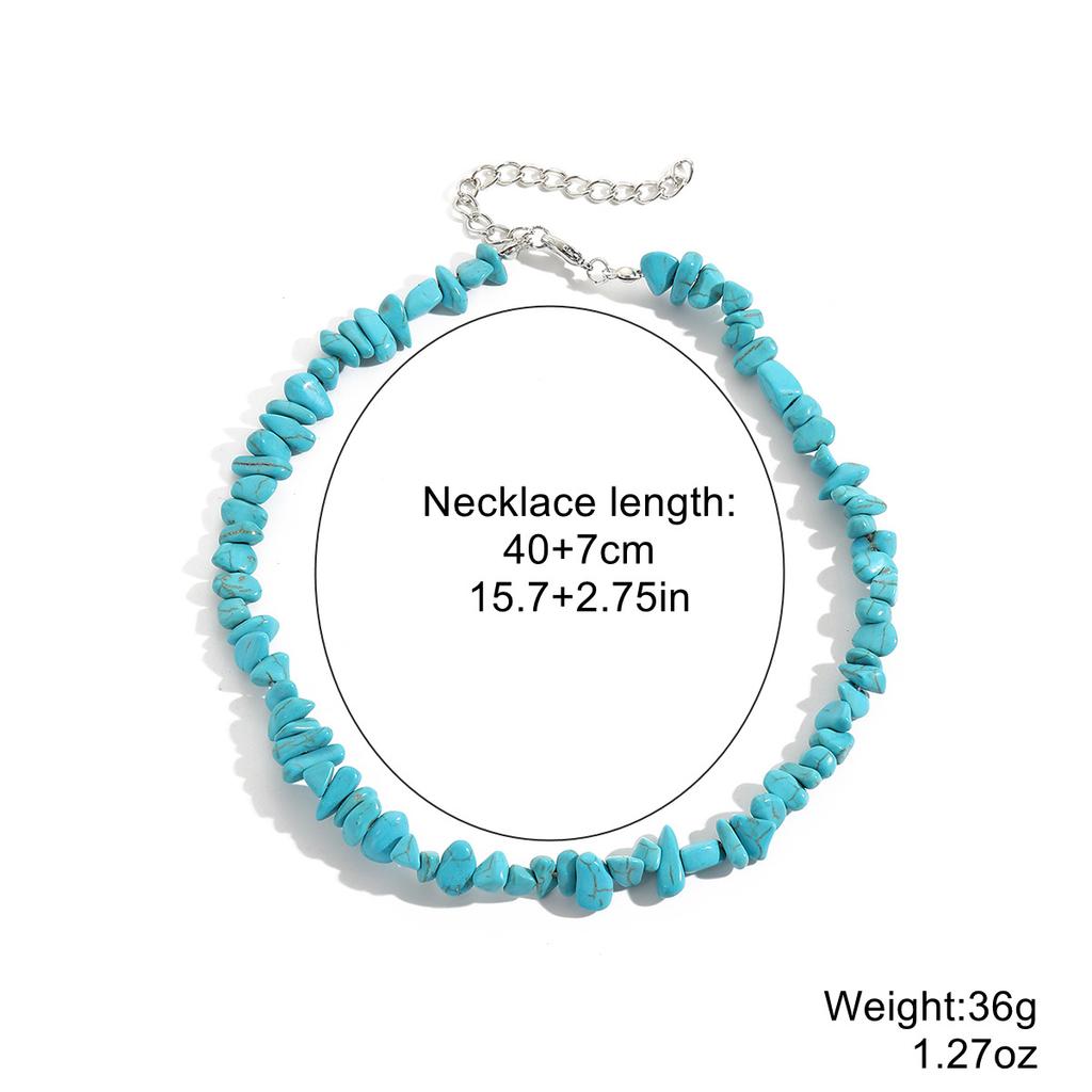 Богемное разноцветное ожерелье из гальки для женщин, INS, дизайн с натуральными камнями, летняя нишевая мода, красивое, элегантное, повседневное шейное украшение для нее