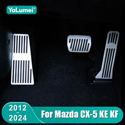 Для Mazda CX-5 CX5 KE KF 2012 - 2015 2016 2017 2018 2019 2020 2021 2022 2023 2024 Автомобильные накладки на педали газа и тормоза Аксессуары