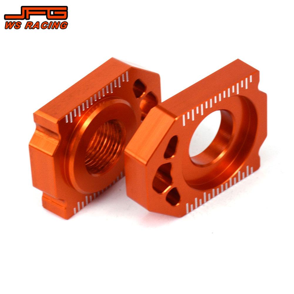 Motorcycle Accessories CNC Rear Chain Adjuster Axle Block For KTM SX SXF XC XCF EXC EXCF XCW XCFW 85-530 Dirt Pit Bike Motocross