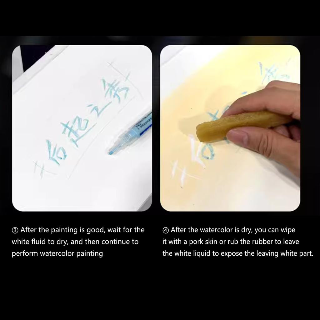 0,7 мм/0,3 мм маскирующая жидкость маркер маркер ручка типа акварель маскирующая жидкость белая/синяя клей покрывающая жидкость художественные принадлежности