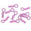 10Pcs RC Car Shell Clip RShape Metal Body Clips Pins for 15 16 18 110 RC Car(Violet ) Violet