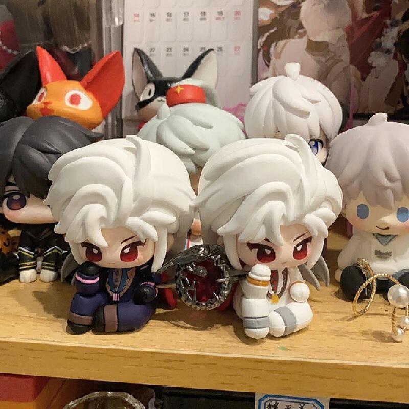 Mini Love And Deepspace Sylus Silverwing Fiend Figure Anime Statue Model Desktop Ornament Collectible Toys Decor Game Fans Gift