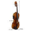 4/4 Electro-Acoustic EQ Violin Fiddle Kit Solid Matte Finish Spruce Face Board 4-String With Case