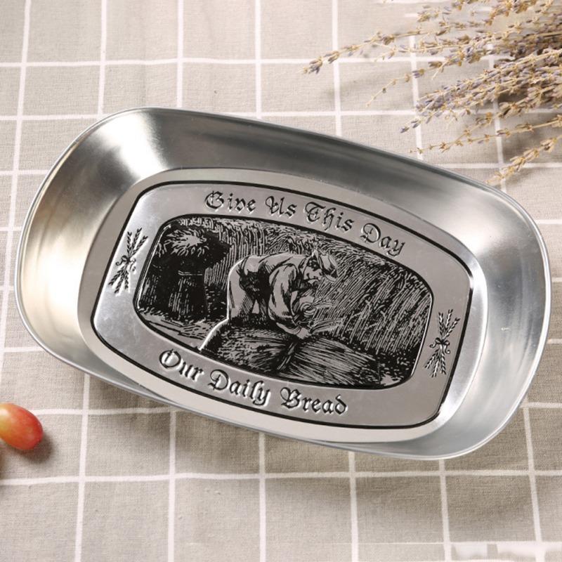 Изношенный поднос, корзина для хранения посуды, тарелка с сухими фруктами, ретро-гостиная, кухня, поднос для закусок, фруктов, пасторальная хижина