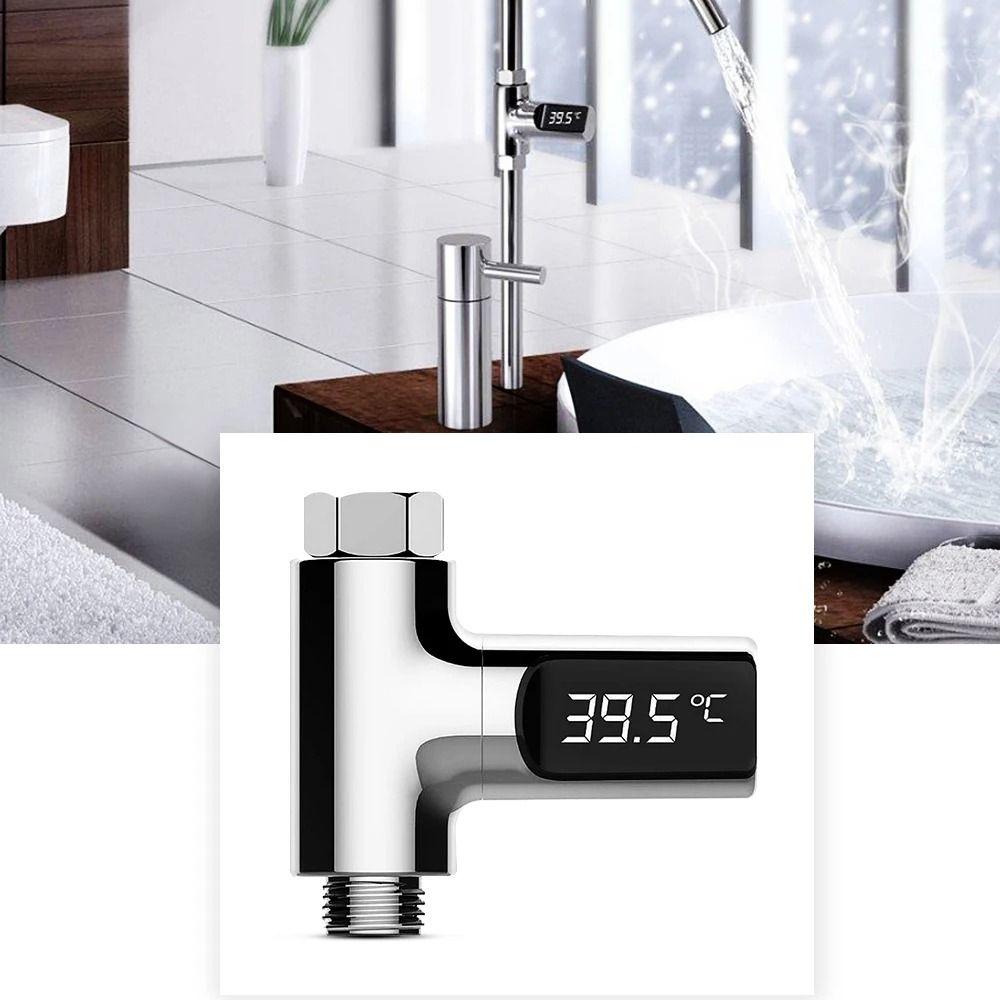 Hot Tub Water Temperature Monitor Self-powered Shower Faucets Bathing Temperature Meter Household