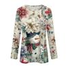 Long Sleeve Shirts For Women Cute Print Graphic Tees Blouses Casual Plus Size Basic Tops Pullover