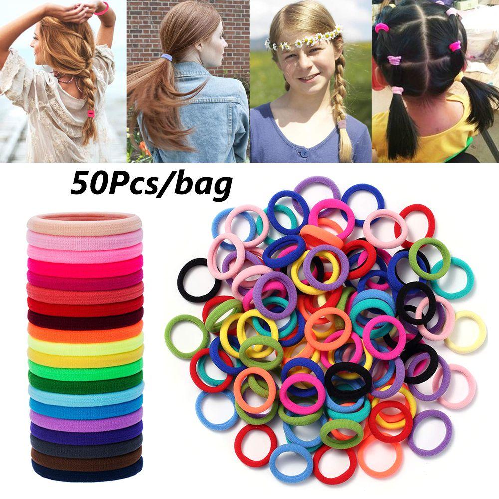 Ponytail Holder Hair Accessories Elastic Hair Bands Scrunchies Rubber Bands Hair Rope Ties