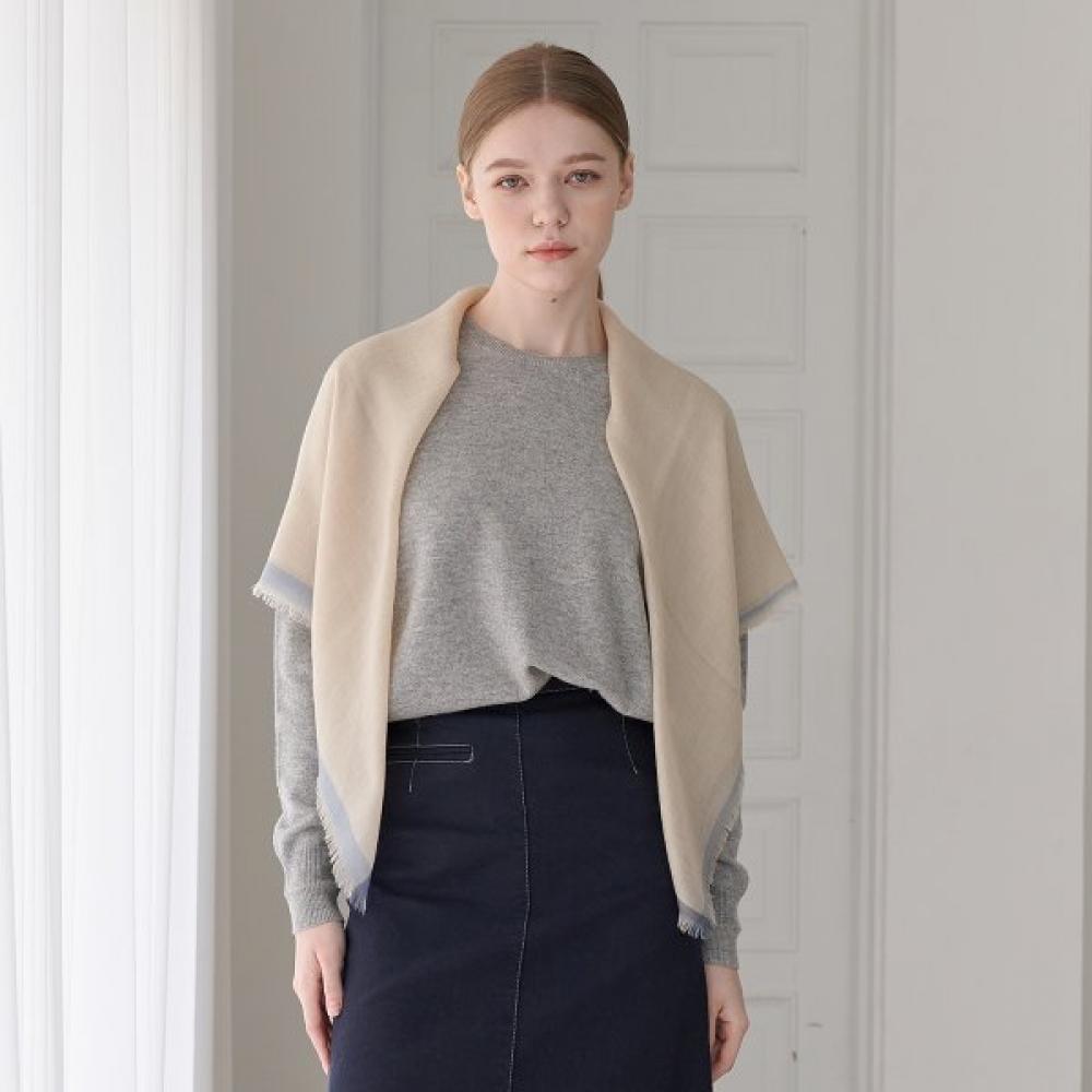 Шарф-платок Dal Cashmere Air Квадратный Бежевый