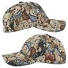 Little Bear Print Unisex-Teens Caps Dog Print Cotton Snapback Caps Fashion Hip Hop Vintage Hat