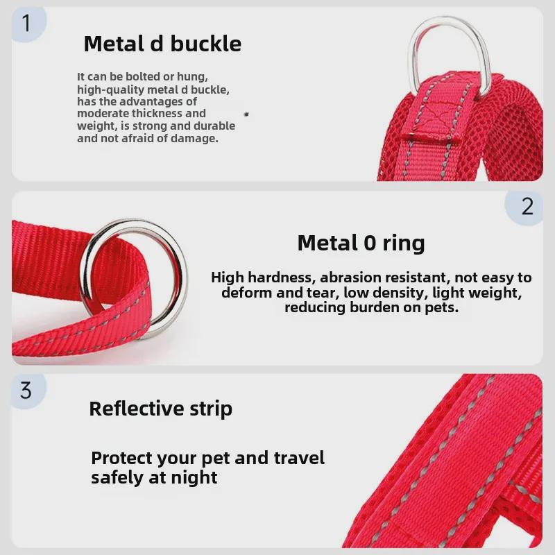 Шлейка для собак Easywalk Breathable Mesh и взрывозащищенный поводок для мелких/средних пород