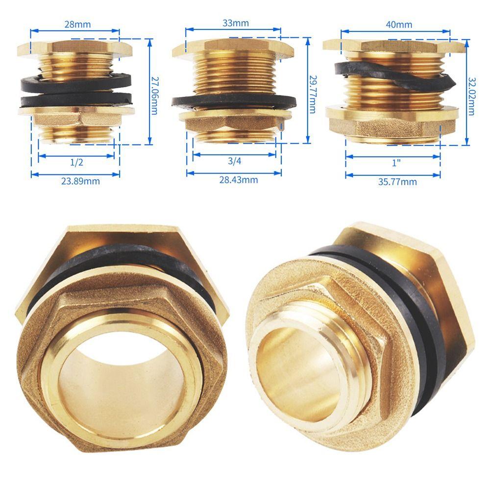 Фитинг Гайка Трубное соединение 1/2" 3/4" 1" Муфта Соединитель Адаптер Прочный Штуцер для шланга Водонапорный бак