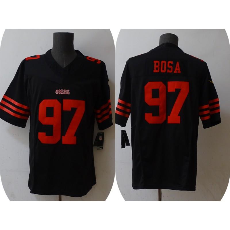 Mens Retro American Football Jersey 49ers 85 97 Bosa 23 13 Purdy Sports Shirt