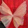1PC Iridescent Butterfly Wall Decor Shop Window Display Art Butterfly Ornaments 3D Simulation 50cm