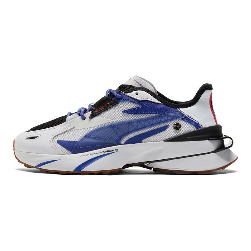 Puma Roaringwild X Pwrframe Op-1 2 Ткань Кожа Спортивная Мода Низкий Верх Повседневная Обувь Унисекс Повседневная Обувь Белый Синий 382300-01
