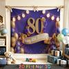 Party Backdrop Birthday Purple 80Th Photo Booth Background Front Door Decor