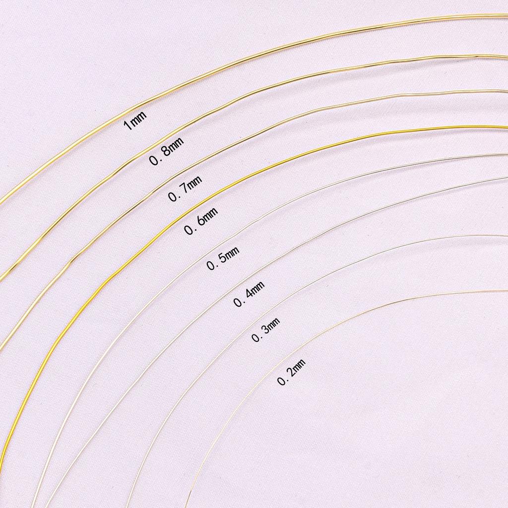 18K Color-Preserving Real Gold Copper Wire Beaded Wire Diy Jewelry Accessories Bracelet Necklace Setting Special Copper Wire Material