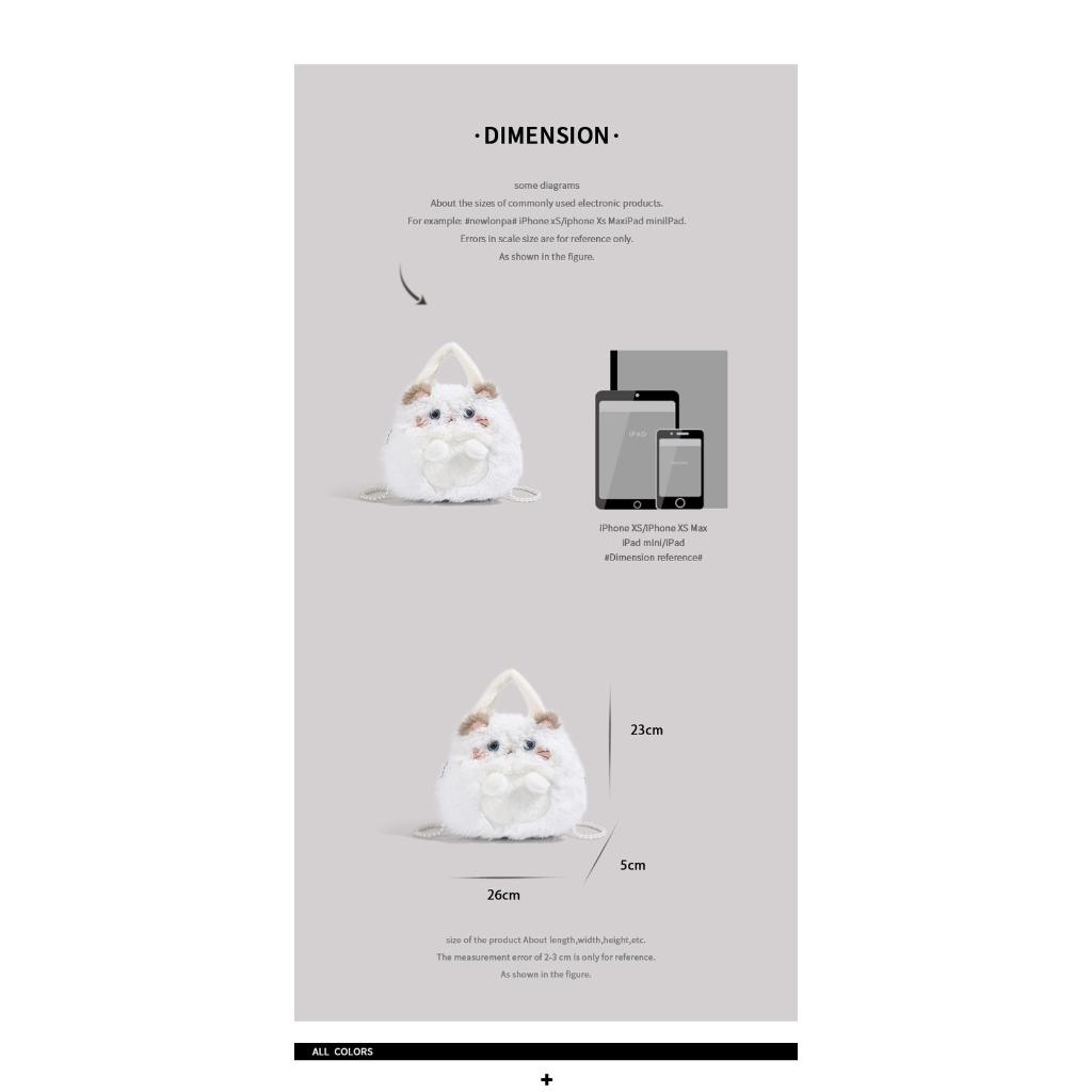 Handbag Women Plush Cartoon Design Daily