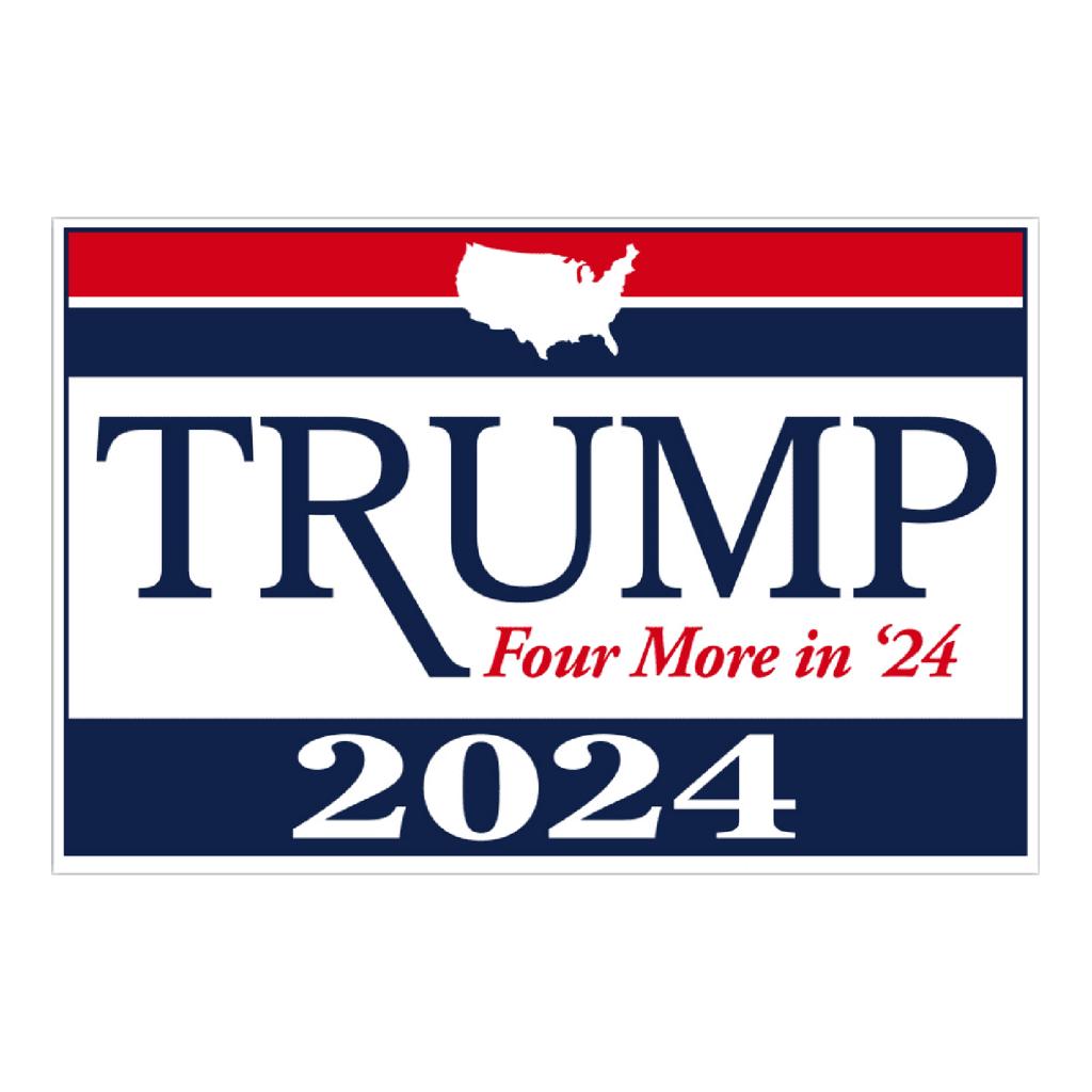 2024 Yard Sign, Donal President JD President 2024 Yard Sign, 18x12 Double-Sided Sign, Metal H-Stake