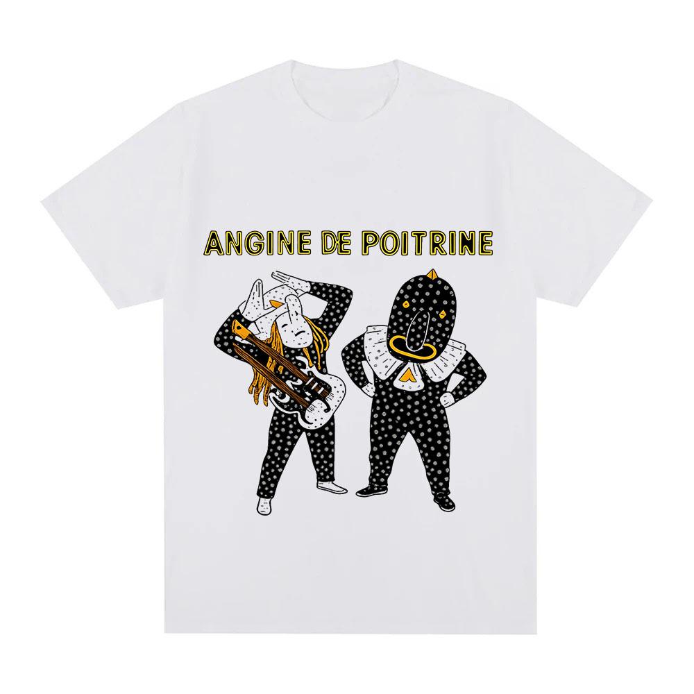 Футболка Angine De Poitrine 100% Хлопок Vol.ii С Графическим Принтом Эстетичные Повседневные Модные Топы для Женщин и Мужчин С Круглым Вырезом Для Взрослых Лето