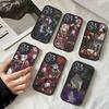 Чехол для телефона из силикона с рисунком Пьеро из Цирка Уродцев Для IPhone 16 15 14 13 12 11 Pro Max Mini Кожаный Мягкий Чехол