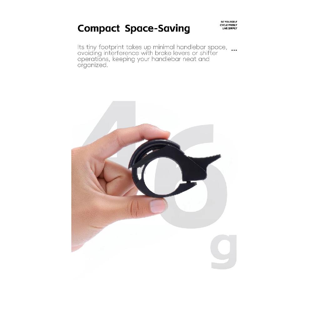 WEST BIKING Whale Invisible Bell Bike Bell Ring Durable Cycling Handlebar Bell Clear Loud Sound Horn for Bicycle Safety Scooter