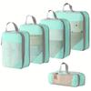 5Pcs/Set Travel Compression Bag Luggage Organizer Travel Pouch Packing Cubes for Travel Bag Organizer Travel Storage Bag