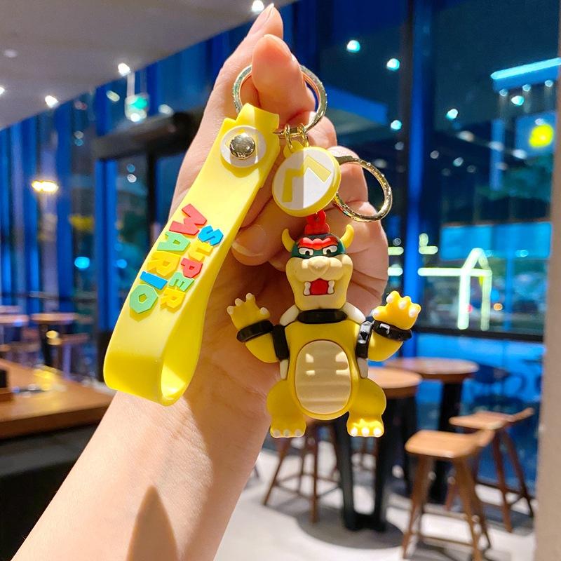 Cartoon Lightning Music Dinosaur Keychain Doll Pendant Animation Keychain Student Schoolbag Pendant