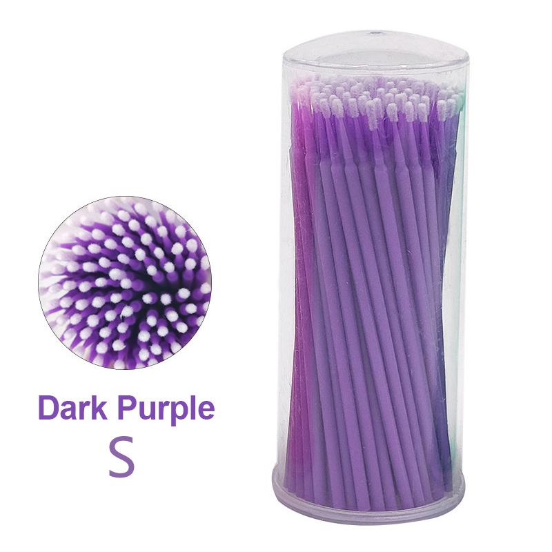 100 шт. Щеточка для чистки ресниц, микроватные палочки для наращивания ресниц, отдельные микрощеточки для ресниц, инструменты для снятия макияжа