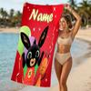 Customizable personalized beach towels Bing themed designs.Suitable for the beach, yoga, sports;ideal as beach accessories