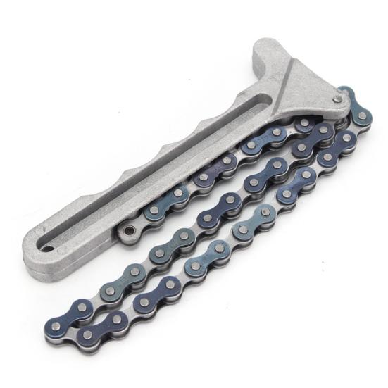 Портативный инструмент для снятия гаечного ключа с ручкой из алюминиевого сплава, цепной ключ для масляного фильтра