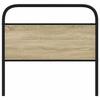 VidaXL Tête de lit chêne sonoma 90 cm acier et bois d'ingénierie, tête de lit pour lit simple, meuble de chambre à coucher,, 4100286