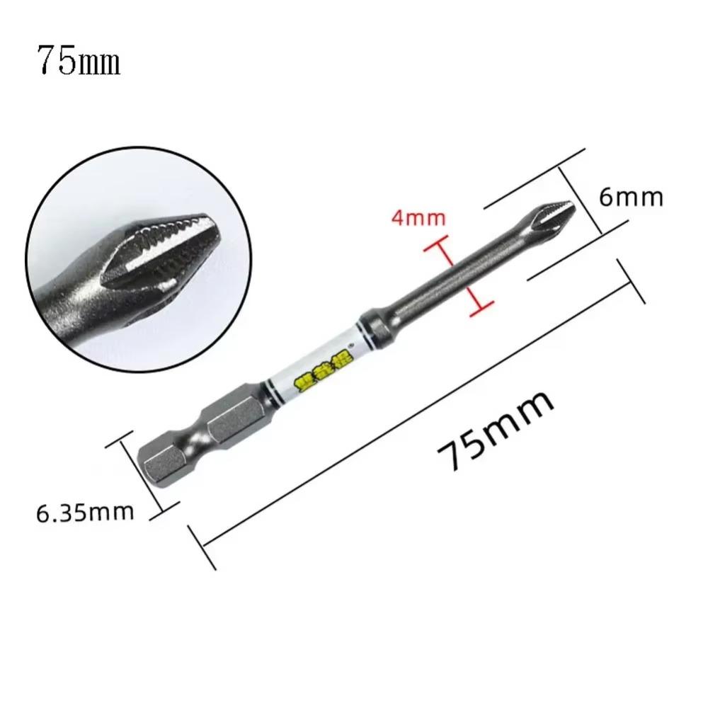 Impact Resistant Driver Bit Wear-resistant Screwdriver Batch Head Portable Phillips Bit