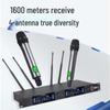 Pro True Diversity UHF Wireless Mic: Anti-Howling Handheld & Headset for Conferences, Engineering, KTV