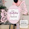 Butterfly-Themed Balloon Decorations for 18th Birthday Celebration Backdrop