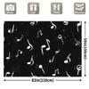1 piece of Bobo-style music note background fabric, made of polyester, suitable for wedding and general decoration purposes