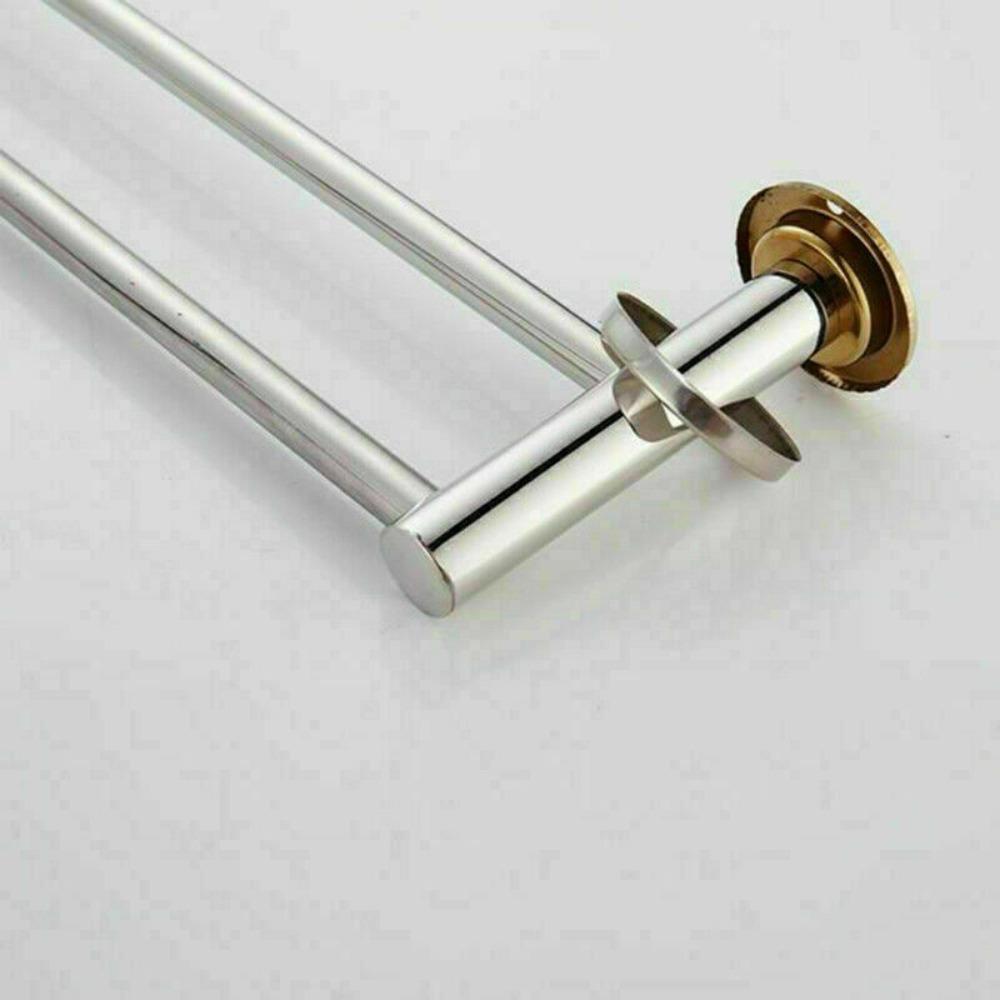 Organizer Wall Mount Hanger Holder Toilet Towel Rack Storage Shelf Clothes Holder Bathroom Bar