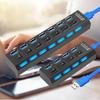USB 3.0 Hub USB Splitter Use Power Adapter Port Multiple Expander Hub with