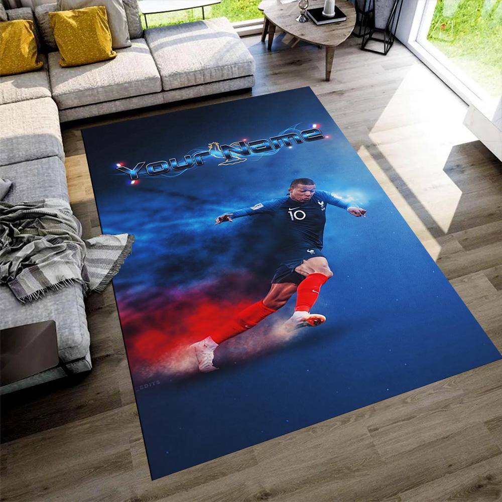 Mbappé Customize Your Name Carpet Suitable for Outdoor Balcony Kitchen Dining Room Antislip Carpet Decorate Offices Perfect Gift for Friends & Family