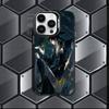 Чехол для телефона L-Lord of M-Mysteries Для iPhone 17,16,Pro,Max,E 15,14,Plus,13,12,Mini,11,Pro Матовый Цветной Серебристый Роскошный Чехол ЧЕРНЫЙ