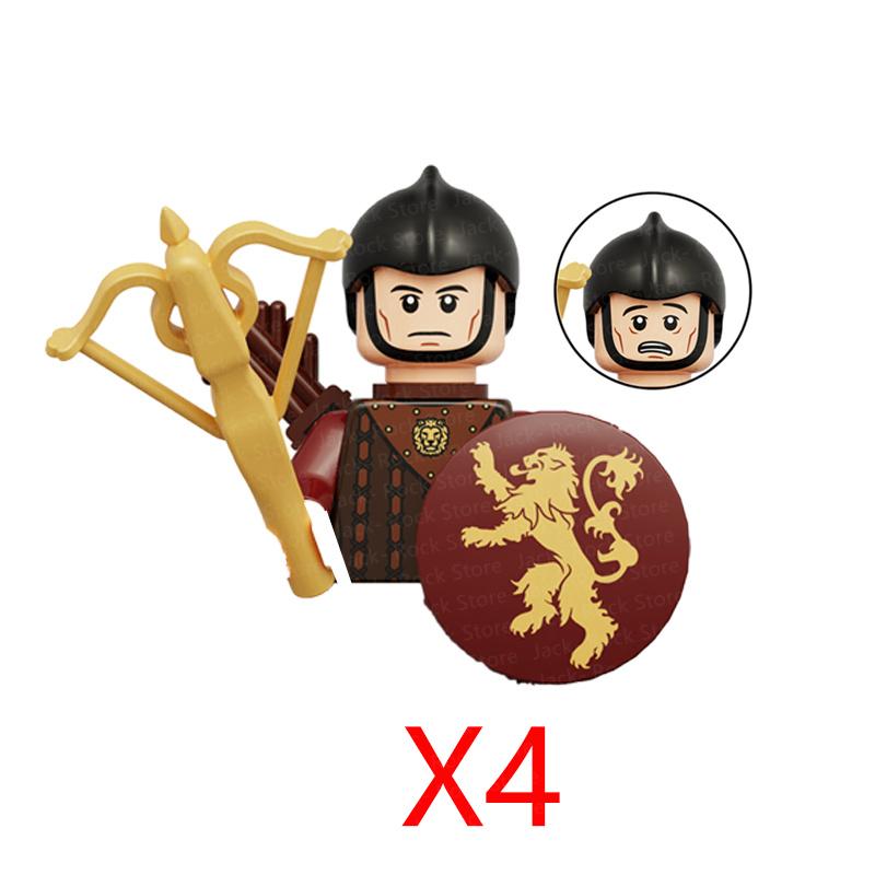 Военные Строительные Блоки Фигурки Солдат Подарки Игрушки Серия Кино Фантастика Средневековый Рыцарь Легион Оружие Щит Флаг MOC