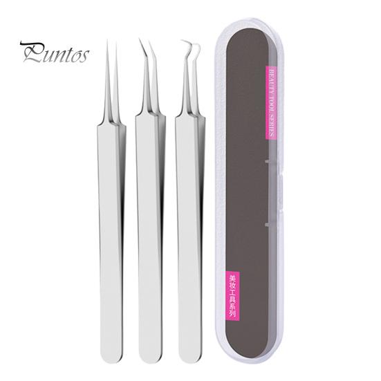 Инструмент для удаления угрей Пинцет из нержавеющей стали для удаления угрей для чистой кожи Пинцет для удаления угрей с противоскользящей ручкой Инструмент для извлечения угрей