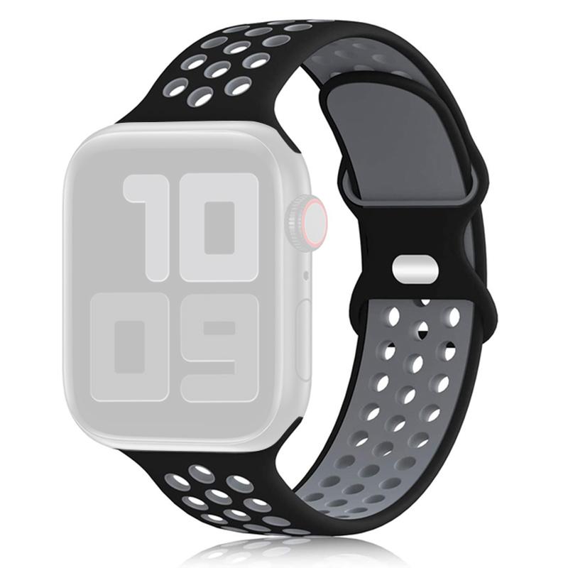 KALEBOL Для Apple Watch 10 46мм/Ultra 2/Ultra 49мм/9 8 7 45мм/SE (2023) SE (2022) SE 6 5 4 44мм/3 2 1 42мм Силиконовый ремешок для часов