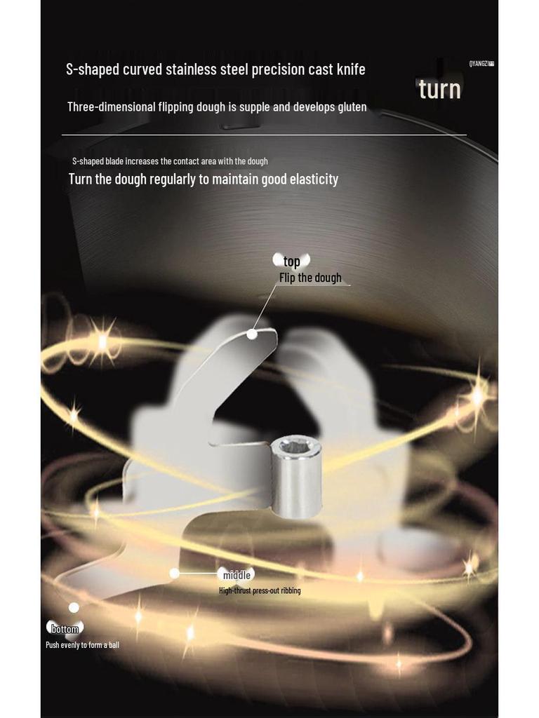 Высокомощный автоматический тестомес и миксер с функциями ферментации и расстойки