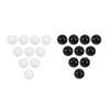 20 Pcs Marbles 16mm Glass Decoration Color Nuggets Toy Black White