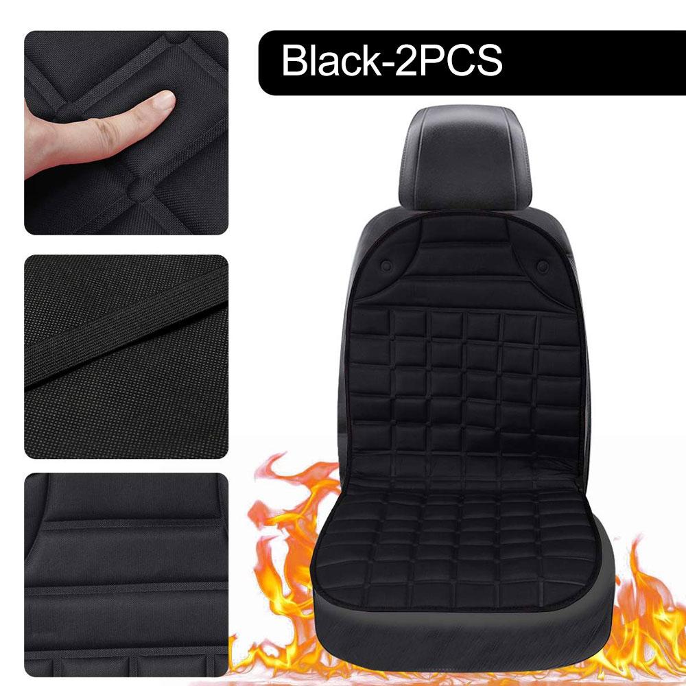 2 шт. 12 В подогреваемый чехол для автомобильного сиденья, подогреваемая электрическая подушка для автомобильного сиденья, сохраняющая тепло зимой, универсальные аксессуары для автомобильного сиденья